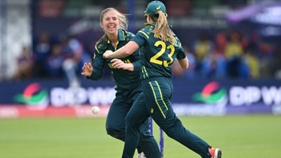 For Australia, Sophie Molineux took two wickets. (AFP) For Australia, Sophie Molineux took two wickets. (AFP)