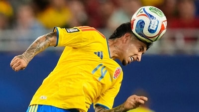 Colombia started the game brilliantly against Portugal. (AP Photo/Rebecca Blackwell) Colombia started the game brilliantly against Portugal. (AP Photo/Rebecca Blackwell)