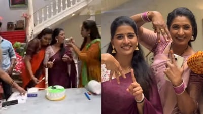 ఇల్లు ఇల్లాలు పిల్ల‌లు సెట్లో సెల‌బ్రేష‌న్స్‌.. న‌ర్మ‌ద‌కు స‌ర్‌ప్రైజ్.. ఏం జరిగిందంటే? (instagram)