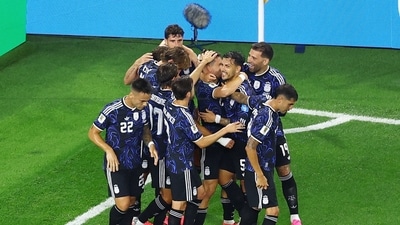 Giovani Lo Celso broke the deadlock in the 19th minute. His free-kick did the job for the Argentine team. (REUTERS)