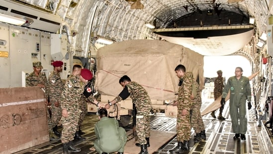 A 41-member team of the Indian Army, from the 60 Para Field Hospital, including nine medical officers, being deployed in Venezuela to support humanitarian relief efforts as part of 'Operation Amistad'. (@adgpi)
