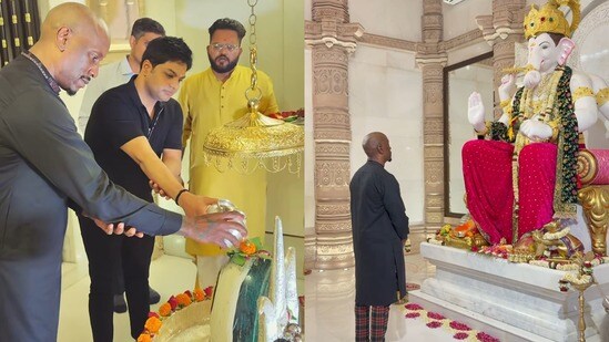 గుడిలో శివుడికి, వినాయకుడికి పూజలు చేసిన హాలీవుడ్ స్టార్ నటుడు, సింగర్ టైరీస్ గిబ్సన్- అలా ఎందుకో తెలుసా?