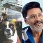 మాట రాని మూగ వేదన..భాగ్యరాజ్ శవపేటిక దగ్గర దీనంగా పెంపుడు కుక్క