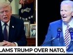 Joe biden slams trump over NATO, Putin and White House ‘corruption’… Joe biden slams trump over NATO, Putin and White House ‘corruption’…