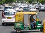 Chief Minister Rekha Gupta said benefits worth around <span class='webrupee'>₹</span>15,000 crore, including government investment, tax exemptions and EV infrastructure development, will be provided under the policy. (Photo by Sunil Ghosh / Hindustan Times)