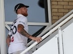 Ben Stokes walks off into the sunset. Ben Stokes walks off into the sunset.