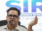 Delhi Chief Electoral Officer Alok Kumar addresses a press conference on Phase III of the SIR in the national Capital. (PTI photo)