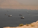 Vessels at the Strait of Hormuz on June 18.