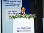 Principal Secretary to the Prime Minister Dr. P.K. Mishra addresses the 20th Statistics Day celebrations, calling administrative data a "strategic national asset" for strengthening data-driven governance and evidence-based policymaking.