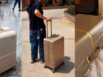 The Rare Rabbit Tony suitcase in Rose Gold combines stylish looks, thoughtful storage and smooth mobility for frequent travellers seeking premium luggage. 