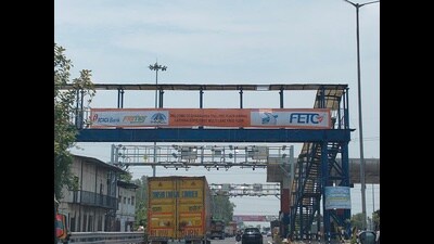 Days after the National Highways Authority of India (NHAI) began operations at the Bastara toll plaza through a multi-lane free flow (MLFF) tolling system, villagers living along the site have demanded the resumption of free travel provided earlier. (HT Photo) Days after the National Highways Authority of India (NHAI) began operations at the Bastara toll plaza through a multi-lane free flow (MLFF) tolling system, villagers living along the site have demanded the resumption of free travel provided earlier. (HT Photo)