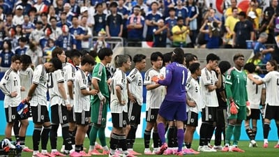 For the fifth time, Japan have failed to secure a win in a knockout game at the World Cup, having previously lost in 2002 (as joint-hosts), 2010, 2018 and 2022. (AFP) For the fifth time, Japan have failed to secure a win in a knockout game at the World Cup, having previously lost in 2002 (as joint-hosts), 2010, 2018 and 2022. (AFP)