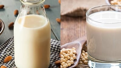 Almond Milk vs Soy Milk (Freepik) Almond Milk vs Soy Milk (Freepik)