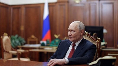 Russian President Vladimir Putin said the country's oil refineries are operating at maximum capacity. (AP)