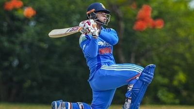 Vaibhav Sooryavanshi in action. (HT_PRINT)