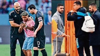From stadium tunnels to public appearances, football icons like Messi and Ronaldo are accompanied by bodyguards who stay within arm's reach, prepared to react in an instant. From stadium tunnels to public appearances, football icons like Messi and Ronaldo are accompanied by bodyguards who stay within arm's reach, prepared to react in an instant.