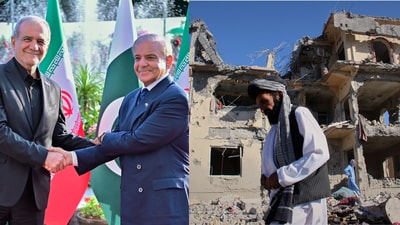 The renewed clashes come even as Pakistan rushed to mediate and announce a ceasefire between the US and Iran to end the war. (AFP/AP) The renewed clashes come even as Pakistan rushed to mediate and announce a ceasefire between the US and Iran to end the war. (AFP/AP)