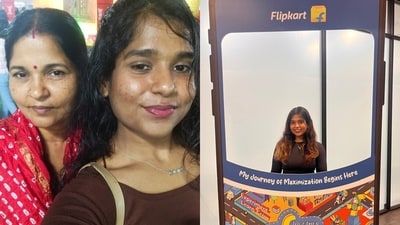 A Flipkart employee’s emotional post about her mother’s sacrifices for her education has struck a chord on social media. (Instagram/anusmitaaa) A Flipkart employee’s emotional post about her mother’s sacrifices for her education has struck a chord on social media. (Instagram/anusmitaaa)