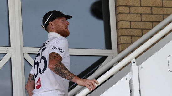 Ben Stokes walks off into the sunset. (AFP)