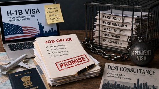 The H-1B dream can sometimes turn into a trap involving fake jobs, wage theft and visa dependency. (Representational image)