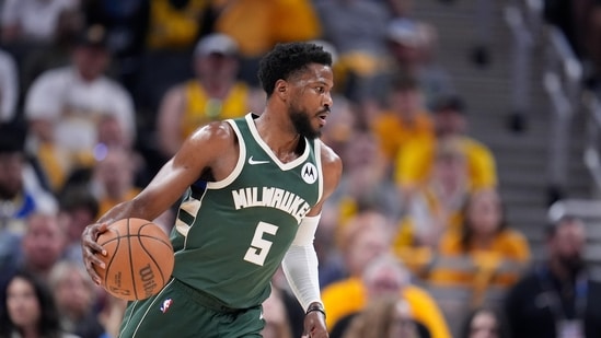 Former NBA athletes Malik Beasley and Ed Davis, along with others, were indicted for a sports betting scheme. (AP Photo/Michael Conroy, file) (AP Photo/Michael Conroy)