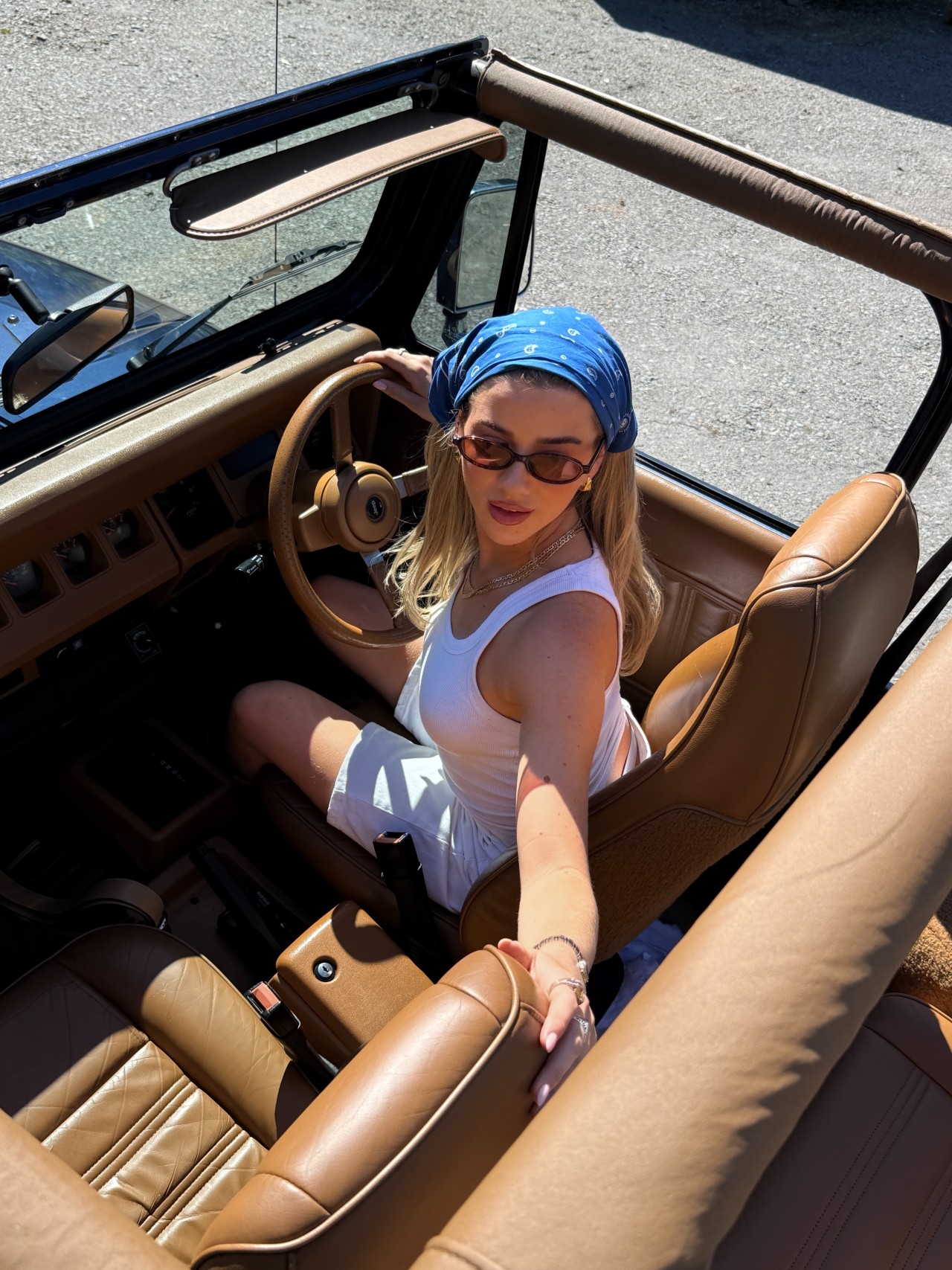 Lucy Matthews, who drives a 1994 Jeep Wrangler, says EVs ‘will run you over because you can’t even hear them.’ Lucy Matthews, who drives a 1994 Jeep Wrangler, says EVs ‘will run you over because you can’t even hear them.’