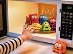 Popular videos of a trend on social media is encouraging users to microwave gel-filled squishy toys leading to blasts.(Photo: ChatGPT(AI generated for representational purpose only))