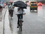 According to the IMD, very light rain or drizzle accompanied by thunderstorms and lightning is very likely over parts of South East Delhi, East Delhi, Central Delhi, South Delhi, New Delhi, South West Delhi and West Delhi on Tuesday.(HT Photo)