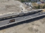 A bridge over the Sehar Khad on National Highway-44 in Jammu and Kashmir. (PTI)