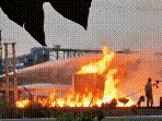 A fire broke out at an oil refinery in Bengal's Haldia district. (PTI)