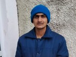 Indian student Sahil Majodhi in Ukrainian POW camp. (Sourced)