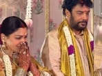 Khushbu Sundar and Sundar C got emotional at daughter Avantika's wedding. 