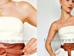 Turn a necktie into a trendy belt