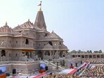 Devotees at the Ram temple in Ayodhya, UP