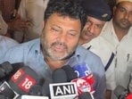 Samajwadi Party MLA Kamal Akhtar speaking to media after tendering resignation in Lucknow on June 30. (Sourced)