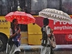 Thane, India - June -30, 2026: Heavy rainfall has been lashing Thane city since early this morning ,in Thane ,in Mumbai, India, on, Tuesday, June -30, 2026. ( photo by Praful Gangurde / Hindustan Times ) (praful Gangurde)