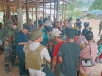 The exercise was conducted in Phaikoh, Shangkhalok and Aloyo villages in Kamjong district. (HT Photo)