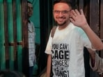 Umar Khalid returning to jail after a brief interim bail recently.