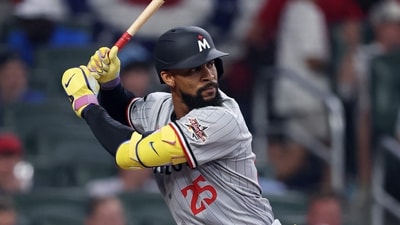 Byron Buxton will not be in the lineup for Tuesday's matchup as he continues to deal with a hip issue. (Getty Images via AFP)