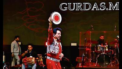 Gurdas Maan performed at the Bharat Mandapam on Sunday (June 28) evening.
