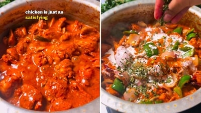 Each serving of the kadai chicken has 26 grams of protein. (@aathirasethumadhavan/Instagram) Each serving of the kadai chicken has 26 grams of protein. (@aathirasethumadhavan/Instagram)