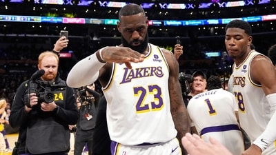 Los Angeles Lakers owner Jeanie Buss thanked Lebron James in a statement for his eight years with the club. (AP Photo/Mark J. Terrill,File) (AP Photo/Mark J. Terrill) Los Angeles Lakers owner Jeanie Buss thanked Lebron James in a statement for his eight years with the club. (AP Photo/Mark J. Terrill,File) (AP Photo/Mark J. Terrill)