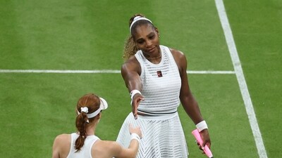 The 44-year-old Serena Williams wasn’t quite able to dominate like she used to. (REUTERS)