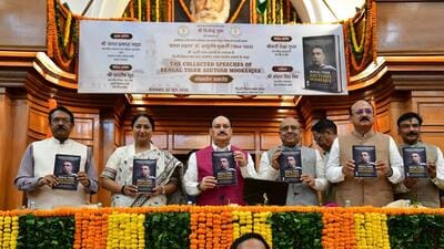 The publication brings together speeches delivered by Dr Mookerjee during his tenure in the Imperial Legislative Council, covering issues such as civil liberties, university autonomy, and constitutional governance. (HT Photo) The publication brings together speeches delivered by Dr Mookerjee during his tenure in the Imperial Legislative Council, covering issues such as civil liberties, university autonomy, and constitutional governance. (HT Photo)