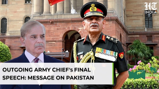 On TV, outgoing Army Chief General Upendra Dwivedi's farewell speech