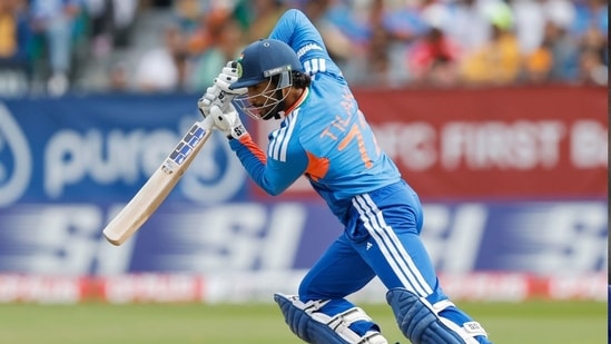 Tilak Varma smashed 55 runs off 46 balls against Ireland in second T20I. (X/@BCCI)