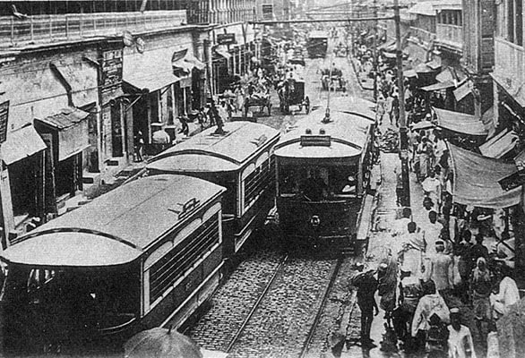 Early electric tram at Chitpur Road (Courtesy: CTC) Early electric tram at Chitpur Road (Courtesy: CTC)