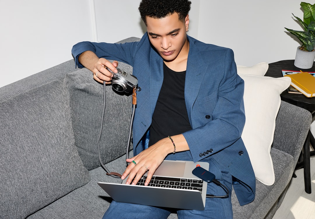 Most men work with a laptop resting directly on their thighs for hours. (Unsplash) Most men work with a laptop resting directly on their thighs for hours. (Unsplash)