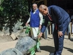 One of the gifts given by PM Modi was a brass tortoise, seen as a connection to Seychelles' iconic Aldabra Giant Tortoise.