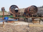 According to the civic body, no fresh waste is being dumped at the Chabhal Road landfill in Amritsar. (HT Photo)